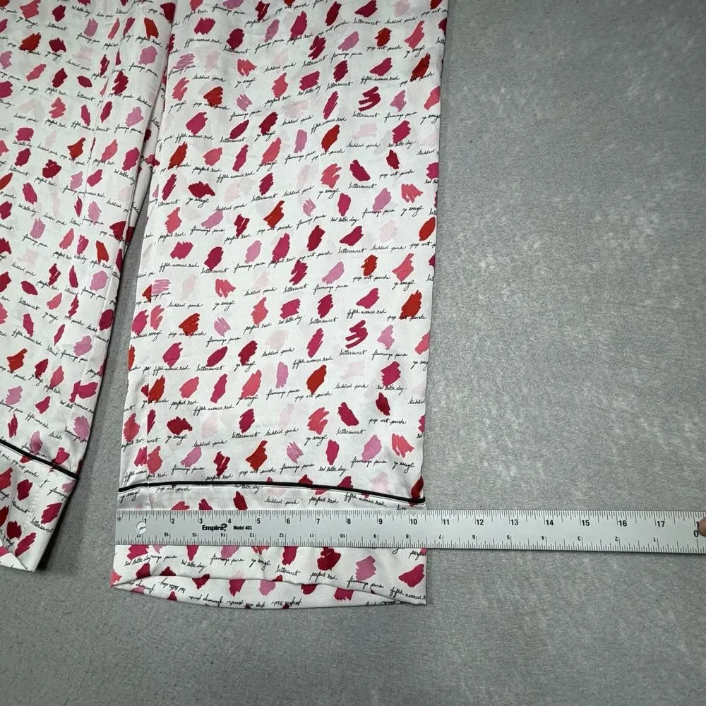 Kate Spade Synthetic Lipstick Cropped Pajamas Set Women’s Size 1